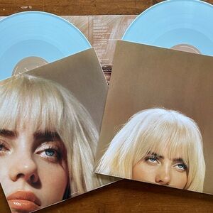 Billie Eilish Vinyl Record with Blue Discs
